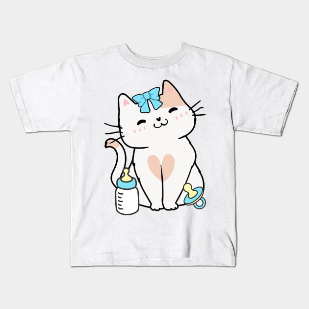 Cute persian cat is a baby Kids T-Shirt by Pet Station